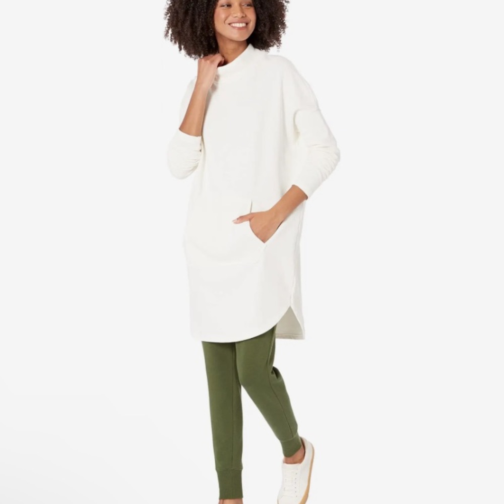 (A8) bobi Los Angeles Drop Shoulder Tunic, in cream, Size‎ Medium, NWT